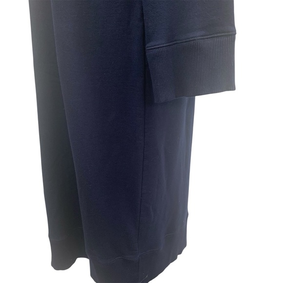 RALPH LAUREN Dress Sweatshirt Shift Buckle Vneck Transitional Minimalist Blue XL - Picture 8 of 12